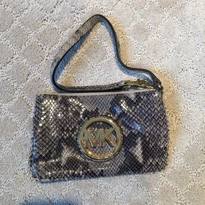 Michael Kors snake python wristlet